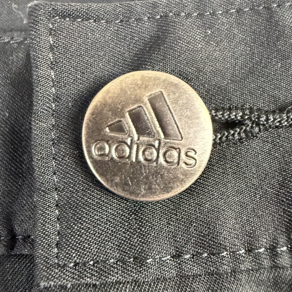 Adidas Golf Pants Mens 32x30 Black Performance Flat Front Straight Leg Sporty‎ - Picture 2 of 10